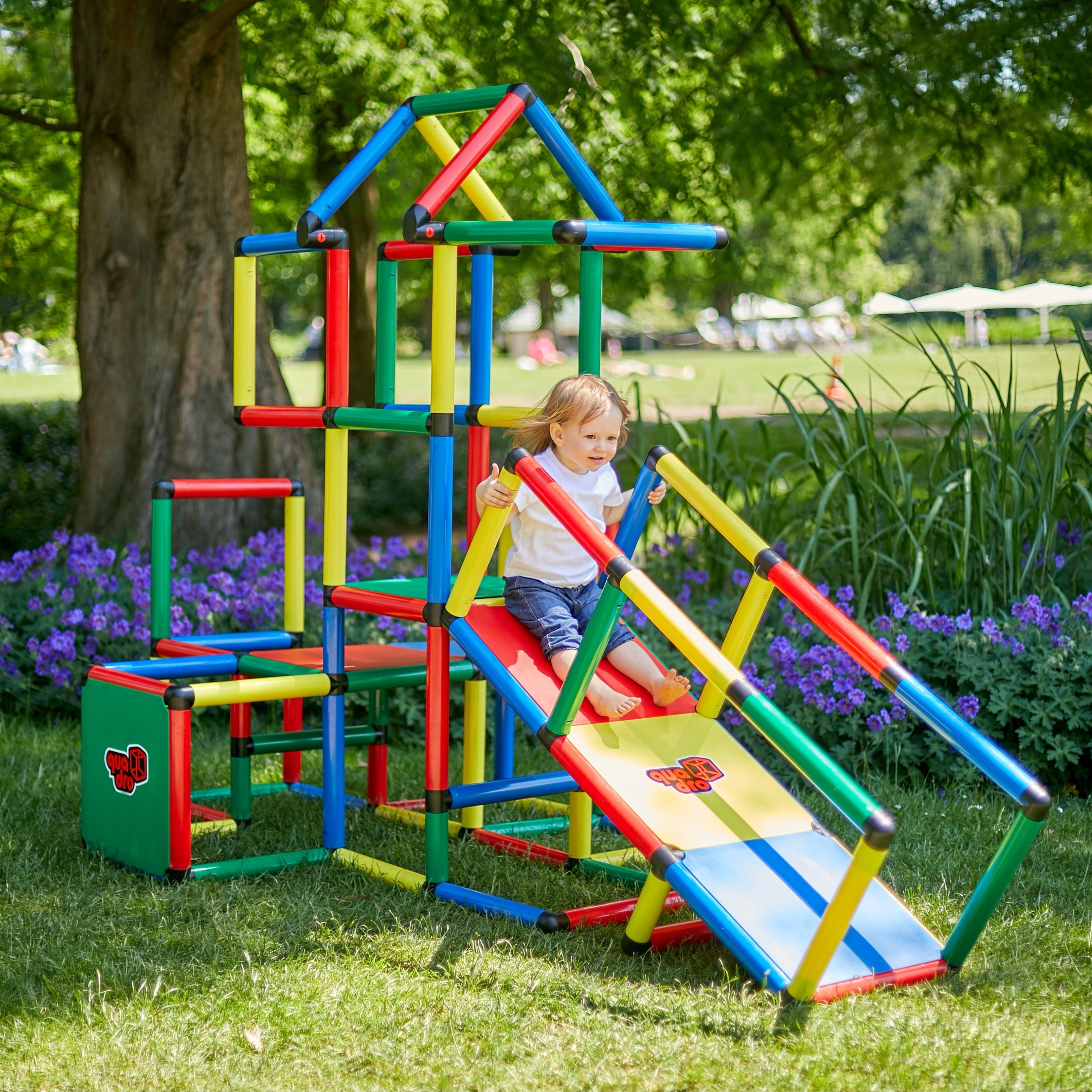 Jungle Gym for Kids - Climbing Pyramid + Adventure – QUADRO Toys Jungle Gym for Kids - Climbing Pyramid + Adventure – QUADRO Toys