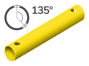 Tube 35 cm 135° (3 holes)