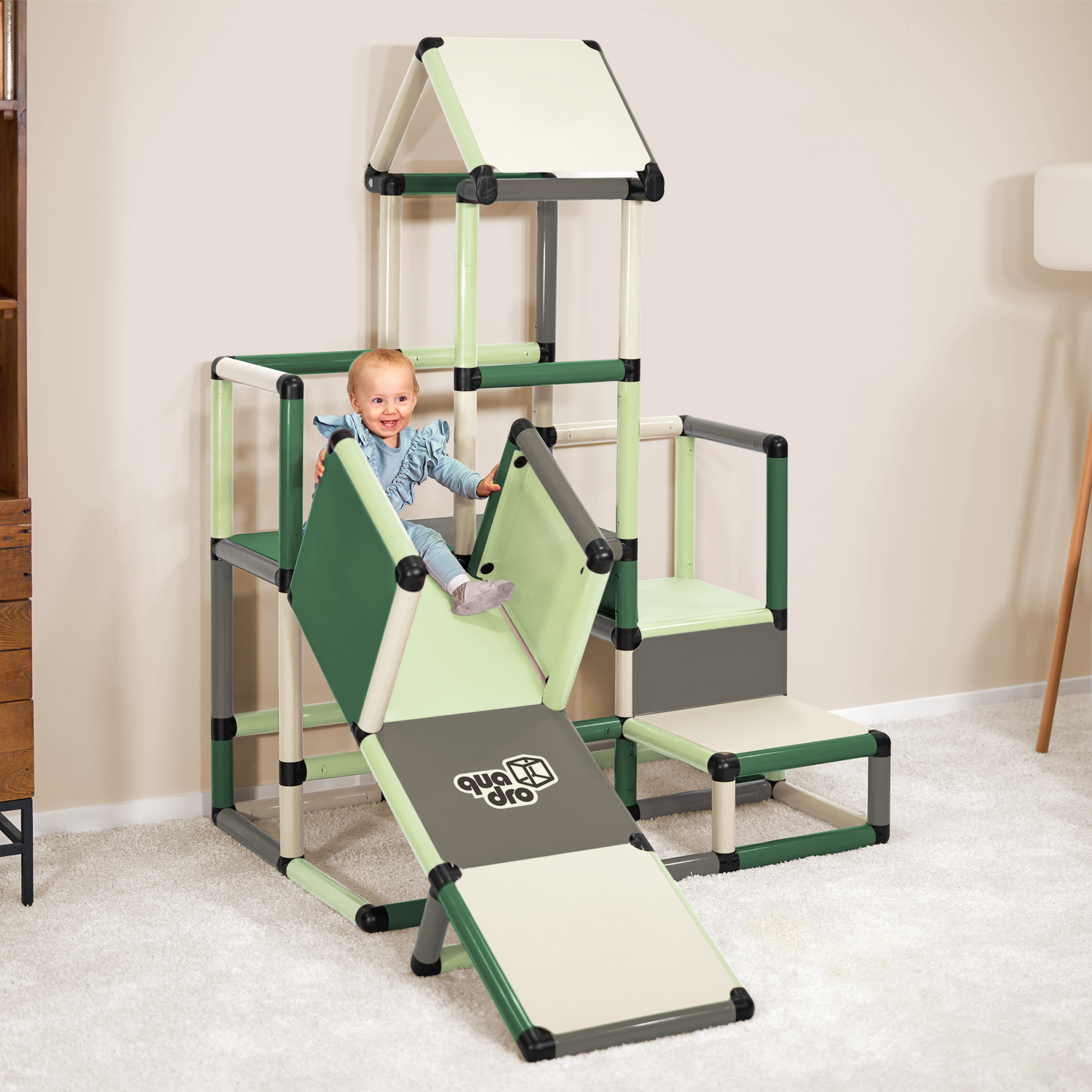 Jungle Gym for Kids – Climbing Pyramid Home – QUADRO Toys