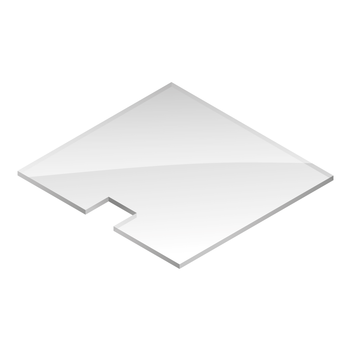 Verre acrylique (toboggan modulaire/courbé)